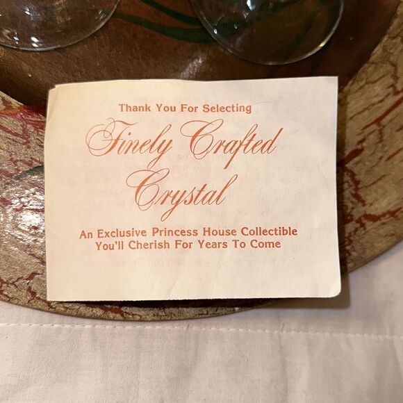 Princess House set of 4 Finely Crafted Crystal Glasses - Picture 8 of 16